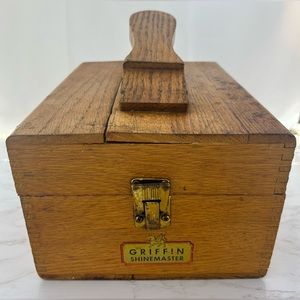 Wooden Shoe Shine Box
